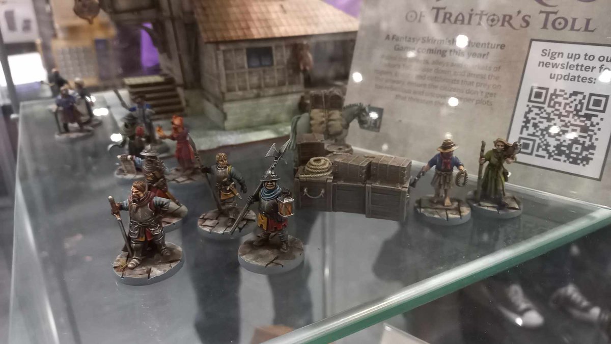 ontabletop's tweet photo. We got to chat with #GreyForNowGames about Guards Of Traitor's Toll and that stunning new terrain from @SarissaPrec + the miniatures by @WargameAtlantic - see more here as part of the #Salute2024 @SLWARLORDS Live Blog https://t.co/WvRkg587mu https://t.co/Vj6jeUwXAT
