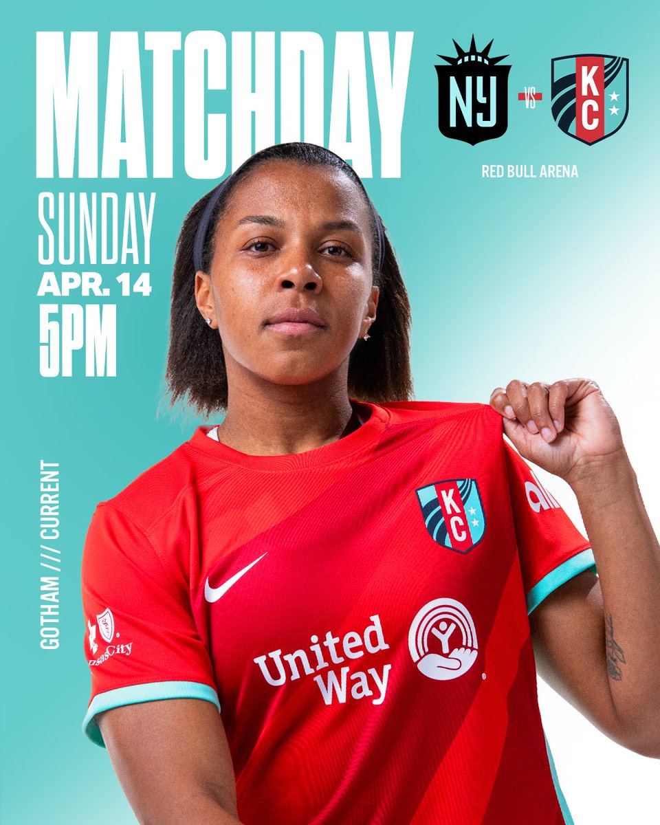 IT’S FINALLY MATCHDAY 🤩 🆚 @GothamFC ⏰ 5PM CT 📍 Red Bull Arena 📺 @38TheSpot, @NWSL+ 📻 @909thebridge 🎧 KC Current App #KCBABY