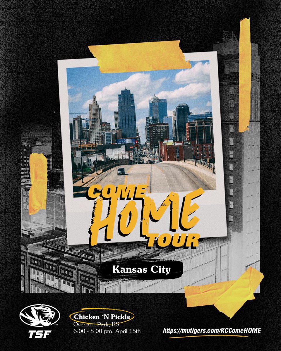 Kansas City, the Come Home Tour is your chance to get up close and personal with Mizzou's rising stars. See you there! &amp; Let's make this tour one to remember! i #ComeHomeTour