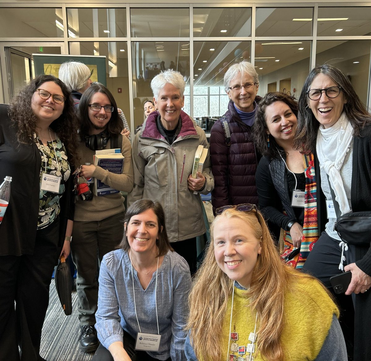 Loved seeing these Massachusetts poets by the @PerugiaPress table at the Nossrat Yassini Poetry Fest yesterday! Missed taking pix so many pix, but loved to see you ALL (and those missed shots means we were enjoying just hanging out, so that’s awesome too). ♥️📚♥️ @yasfestunh