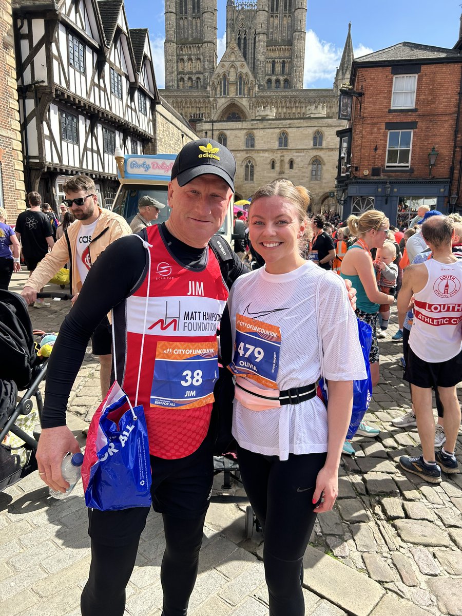 Great jaunt around the #lincoln10K today for <a href="/Hambofoundation/">Matt Hampson</a> in prep for next weekends #LondonMarathon if anyone would care to sponsor me please click on the link below to my just giving page  ⬇️ 
justgiving.com/page/jim-smith…

#getbusyliving #running