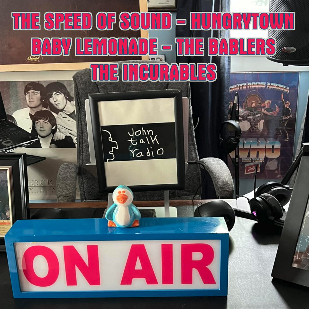 John Talk Radio spins The Speed Of Sound, Hungrytown, Baby Lemonade (from 'Generation Blue'), The Bablers and The Incurables (with music you can find at bigstirrecords.com) plus lots more! facebook.com/john.darlingto… #JohnTalkRadio #IndiePop #IndieRock #PowerPop #GeekRock