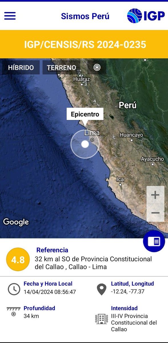 juank23_7's tweet photo. #Temblor 4.8
Epicentro Callao https://t.co/ArpUCvGlad