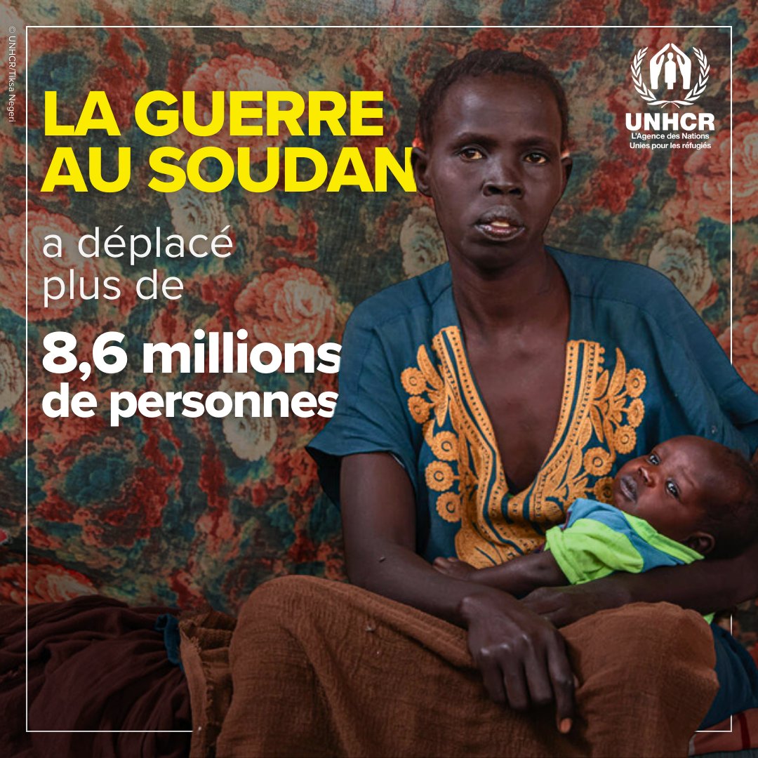 Une année de guerre brutale au Soudan a contraint des millions de personnes à fuir à l'intérieur et à l'extérieur du pays. Elles ont besoin de notre soutien de toute urgence. ➡️ bit.ly/3Jh6whZ