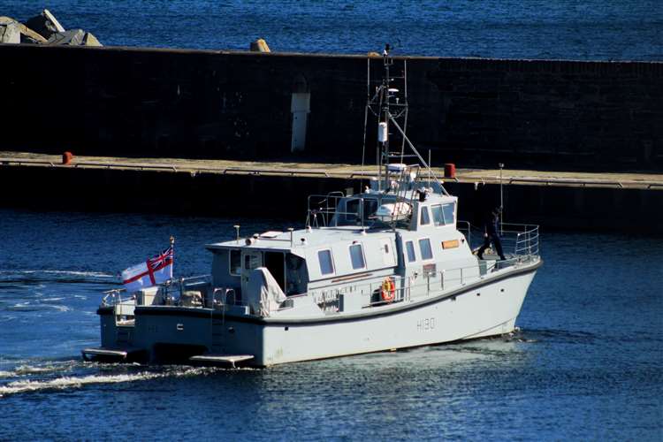 Inshore Survey vessel @hms_magpie visits Wick on her way to the Orkney Islands. johnogroat-journal.co.uk/news/royal-nav…