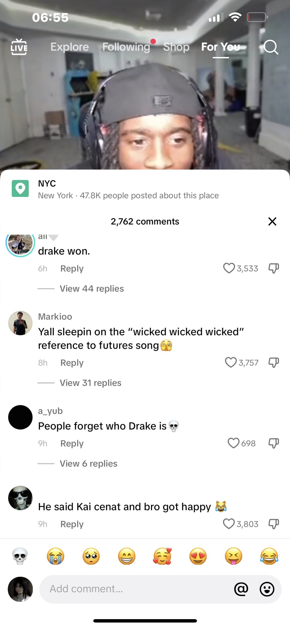 Drake responds to Rick Ross accusing him of nose job. "He's gone loopy(03)