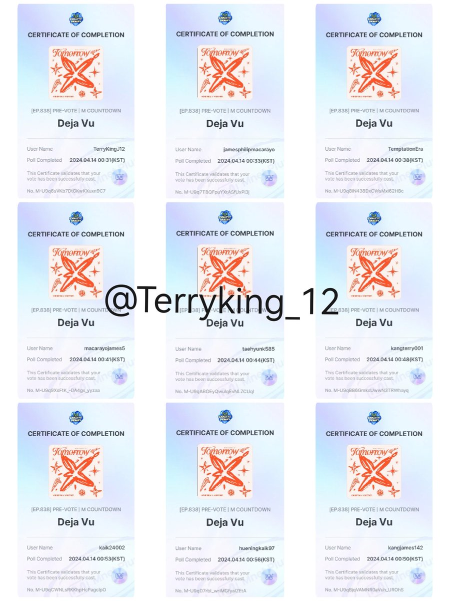 TerryKing_12's tweet photo. 26 gmails done ✅ #TXT_DejaVu

Keep voting moas https://t.co/7bBsnKNaLb