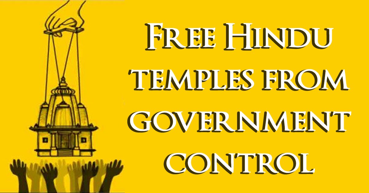 Dear @narendramodi I am UNHAPPY that you didn't promise to keep temples out of govt control!!! A Sanatani