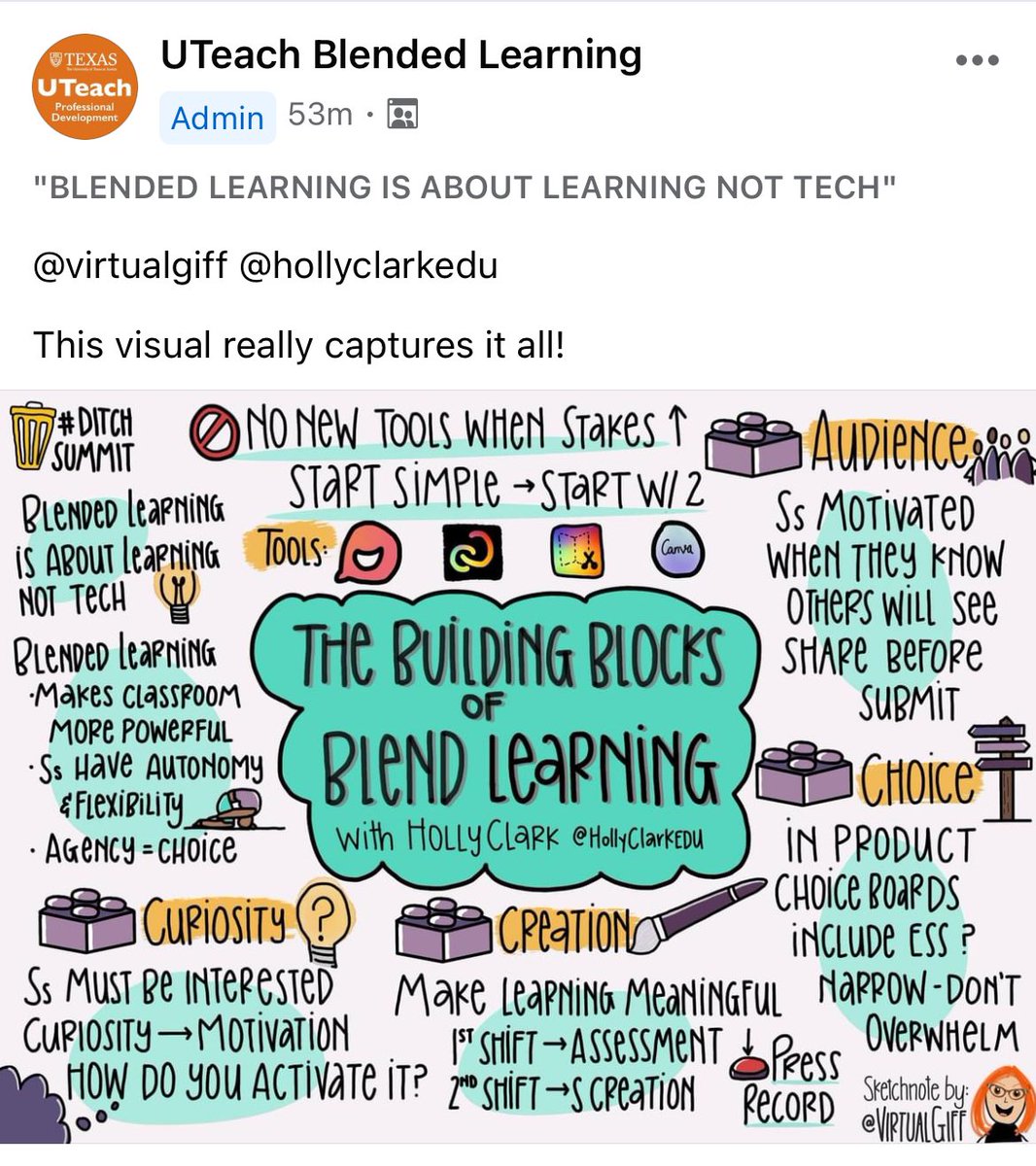 “Blended Learning is about LEARNING not Tech” 

“Blended learning makes the classroom more powerful!” 

❤️ this!! 
@hollyclarkedu 

<a href="/ECISDblendED/">Ector County ISD Blended Learning</a>