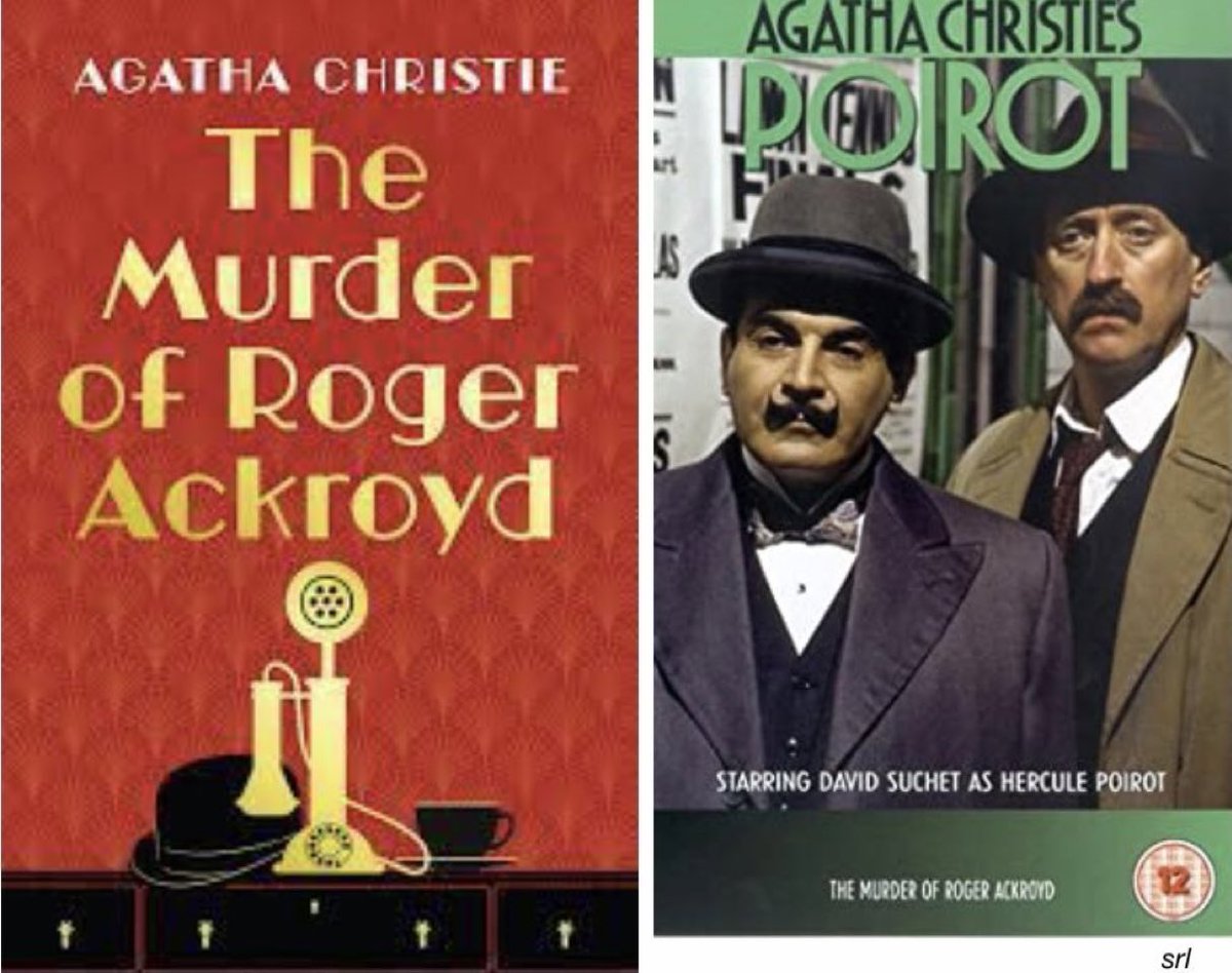 5:50pm TODAY on #ITV3

From 2000, s7 Ep 1 of “Agatha Christie’s Poirot” - “The Murder of Roger Ackroyd” directed by #AndrewGrieve from a screenplay by #CliveExton 

Based on #AgathaChristie’s 1926 #Poirot novel📖

🌟#DavidSuchet #PhilipJackson #OliverFordDavies #SelinaCadell