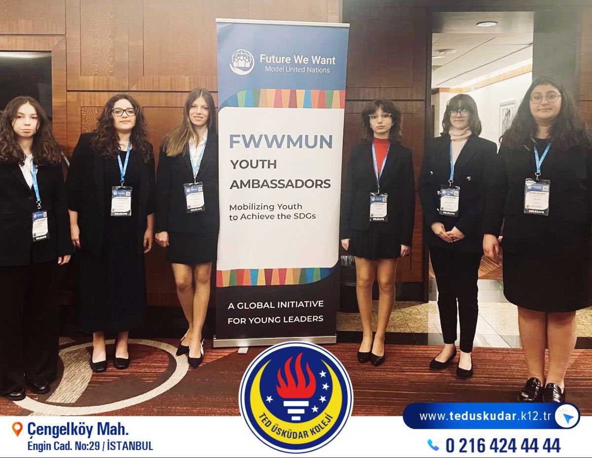 TED Üsküdar College MUN Team is participating in the FWWMUN Conference in New York from April 11-14. Our students attended the Opening Ceremony at the UN Headquarters and took part in the National Parade at Times Square, showcasing Turkish culture. #TED #TEDüsküdarkoleji