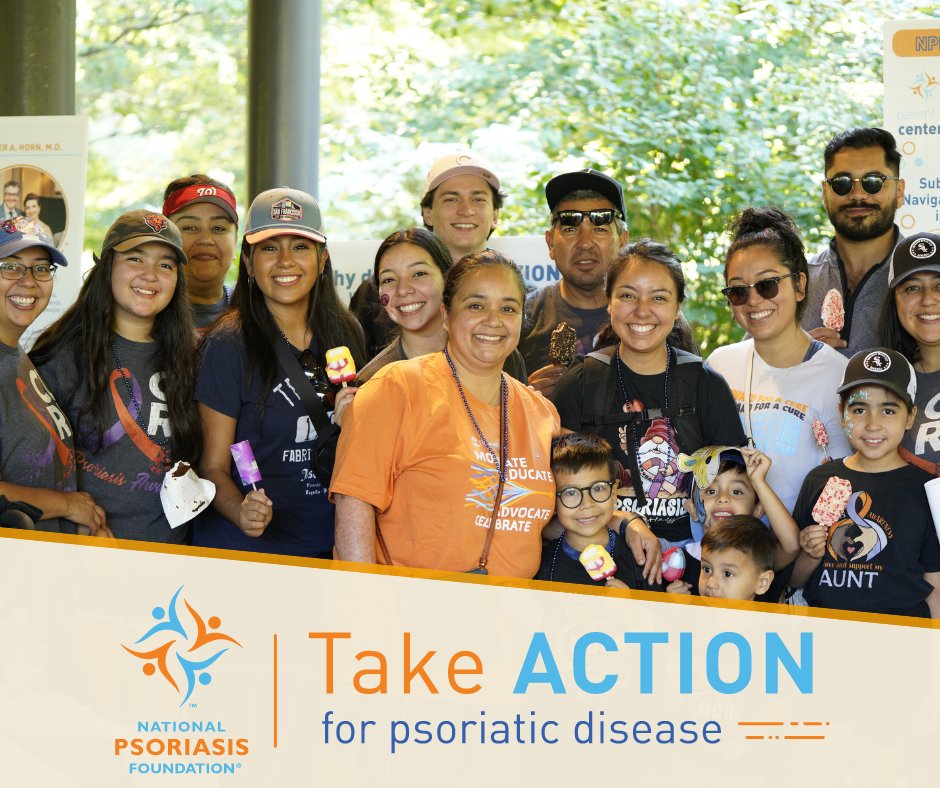 Join us and Take Action for Psoriatic Disease! Whether you donate, volunteer, or spread awareness, you're part of a growing community committed to supporting those affected and striving for a cure together. 💜🧡 #NPFTakeACTION