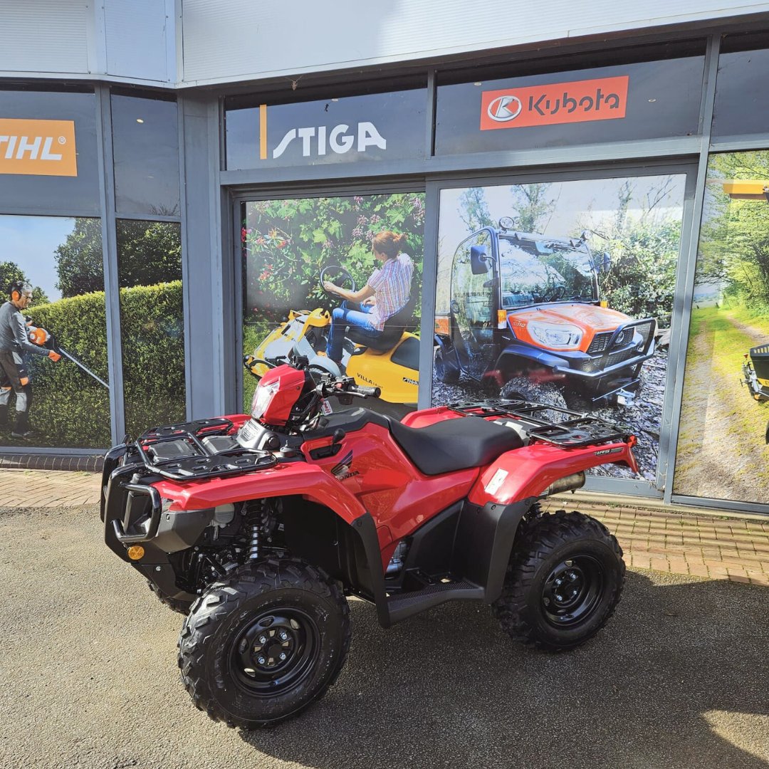 This brand-new #Honda TRX520FA6 is ready to head to its new home in Norfolk. The #ATV has been fully inspected by our team at TNS Fakenham and equipped with heated handlebar grips and a #Datatool tracker 🔥📍. tnsgroup.co.uk/new-machinery/…