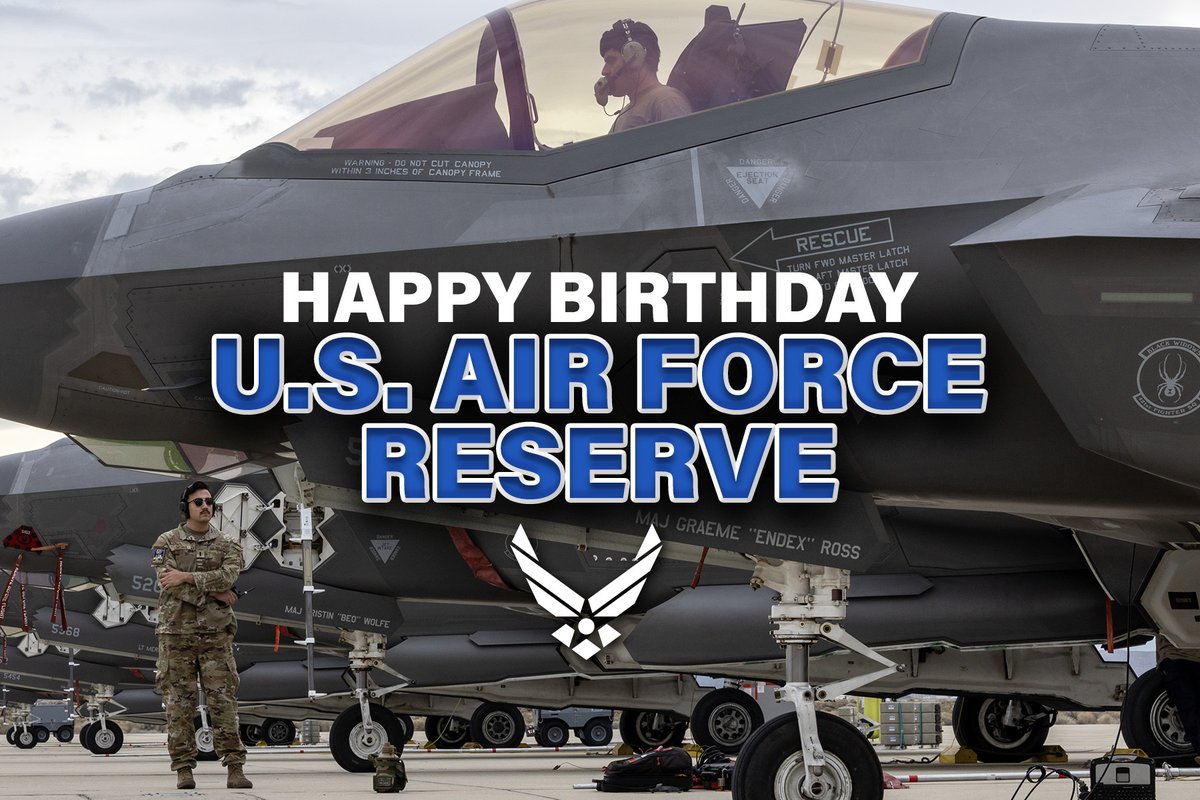 Join us in celebrating the Air Force Reserve's 76th birthday!✈️ From defending our nation to humanitarian missions, they have always answered the call. Let's honor their dedication and service by sharing our gratitude today! 🇺🇸 #AirForceReserveBirthday