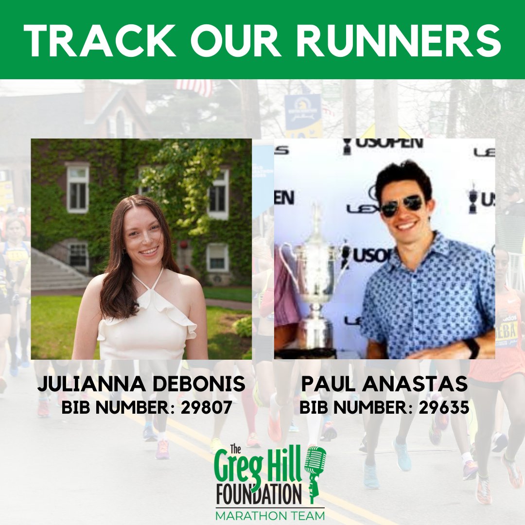 We'll be cheering on our runners and you can too! Download the BAA Racing App in the App Store to track by bib numbers throughout the day tomorrow👟🏃‍♂️

#marathonmonday #marmon #bostonmarathon #baa #app #greghill #greghillfoundation