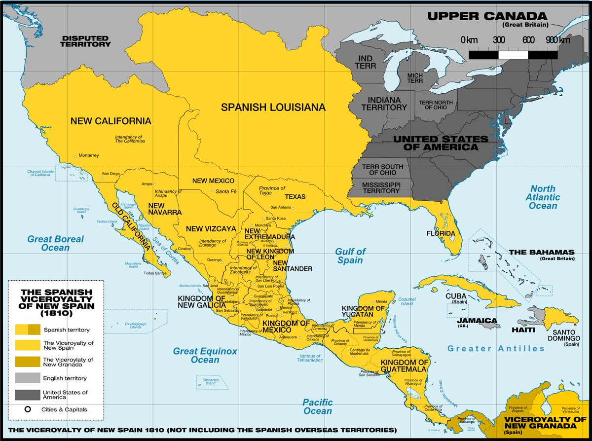 romanos_somos's tweet photo. Hay días que pienso que la llamada Independencia de las Repúblicas Americanas, fue más bien un divorcio. Se quedaron con Papá y les dijeron que Mamá había sido mala y que su Historia no era la Historia por ejemplo de México. Inventaron que el país descendía de los perdedores en una guerra entre indígenas en la que todas las naciones nativas lucharon, ayudados por unos pocos españoles, contra los mexicas, tal vez la civilización más sangrienta del mundo. El mapa chico muestra el mal llamado "Imperio Mexica" el otro, la extensión que tenía la Nueva España en 1794. México es mucho, mucho más que un mal recuerdo azteca. Y es también hijo de la gran Historia de su madre patria, heredero no sólo de un idioma, materno, sino de un Derecho, Romano, de una religión, de un urbanismo... No olviden la mitad de su Historia. Cuando dicen que somos hermanos, es la pura verdad. Sólo que unos nos volvimos con Mamá y otros se quedaron con Papá...