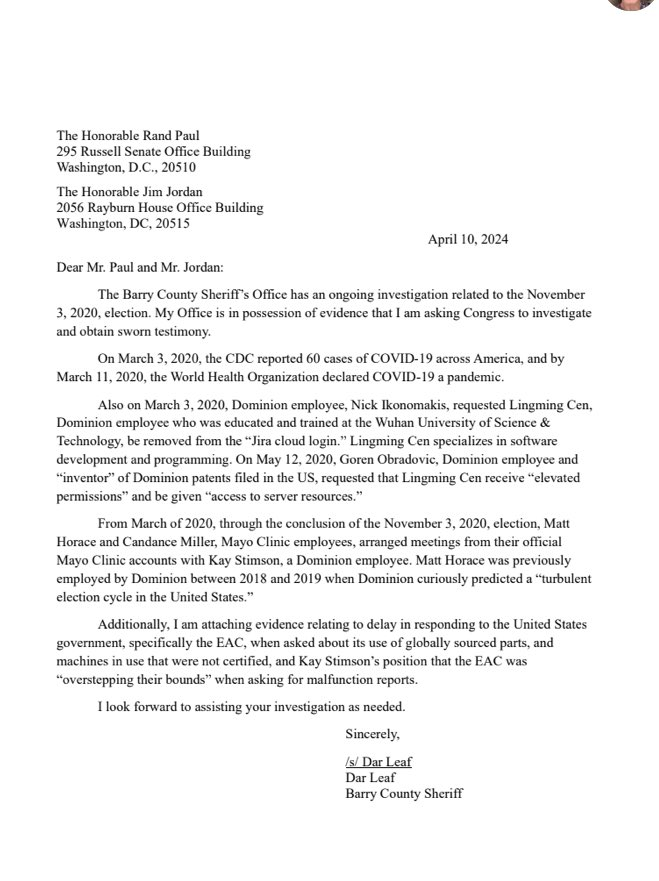 PeterBernegger's tweet image. A Dominion Employee educated at Wuhan University in China was given elevated permissions by Dominion! Lingming Cen is in Dominion's Toronto, Canada office. Mr. Cen is in Michigan Sheriff Leaf's letter (see what else is in that letter also, image below). Wuhan University adopts…