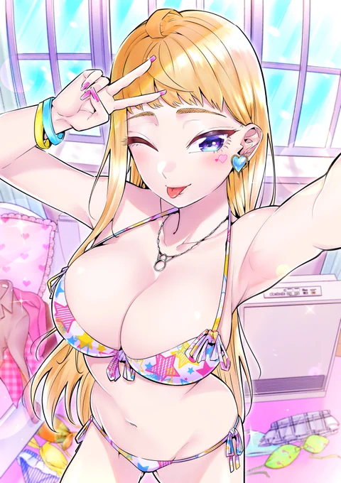 #気温が高いので気が早いが水着絵が見たい 
