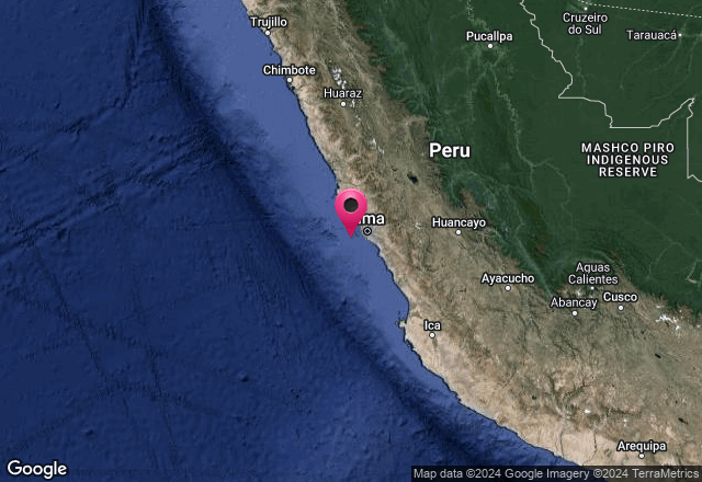 DHN_peru's tweet photo. #ÚltimoSismoNacional
INFORMACIÓN - NO GENERA TSUNAMI EN LITORAL PERUANO
14-04-24 08:56:47
Magnitud: 4.8 MW
Referencia: 32 km al SO de Provincia Constitucional del Callao , Callao - Lima
Profundidad: 34.00 km
Fuente: IGP https://t.co/W4VrrNrASb