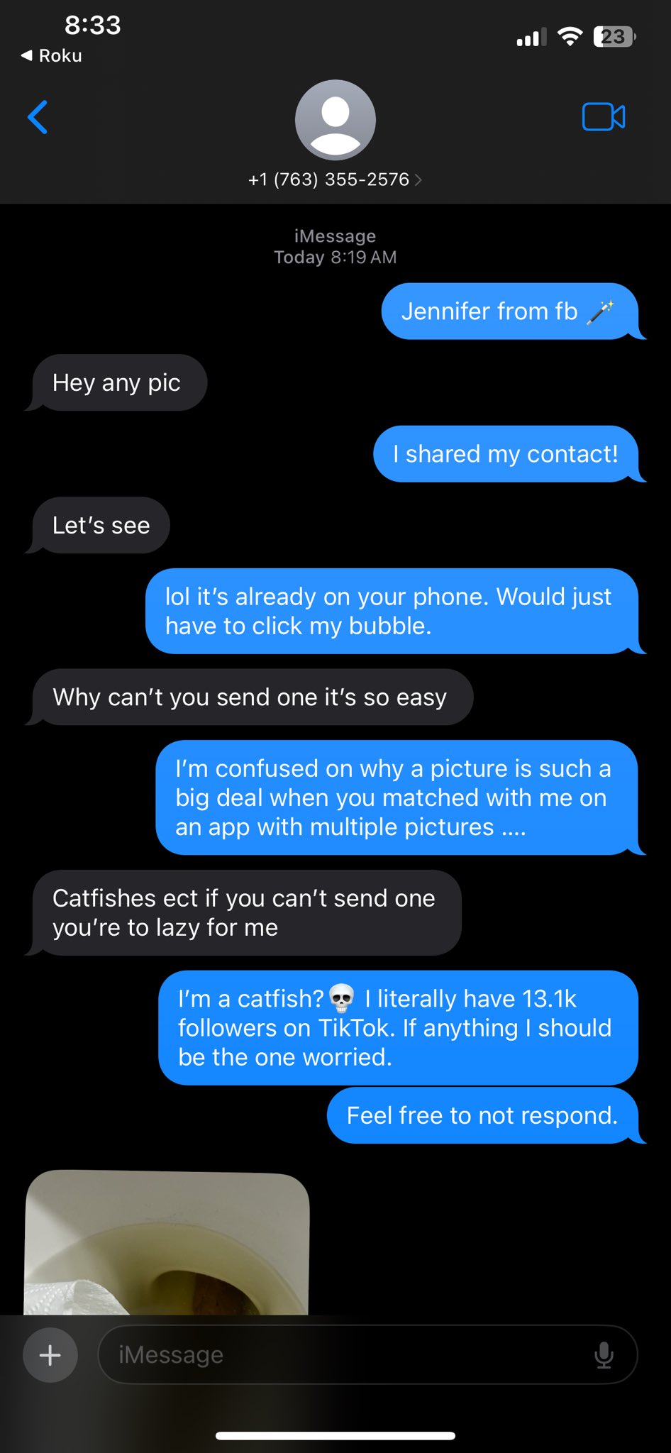 1 pic. Y’all ask why I’m single?😂 I can not make ts up man. What is wrong with y’all white men? https://t.co/993JWYzgBD