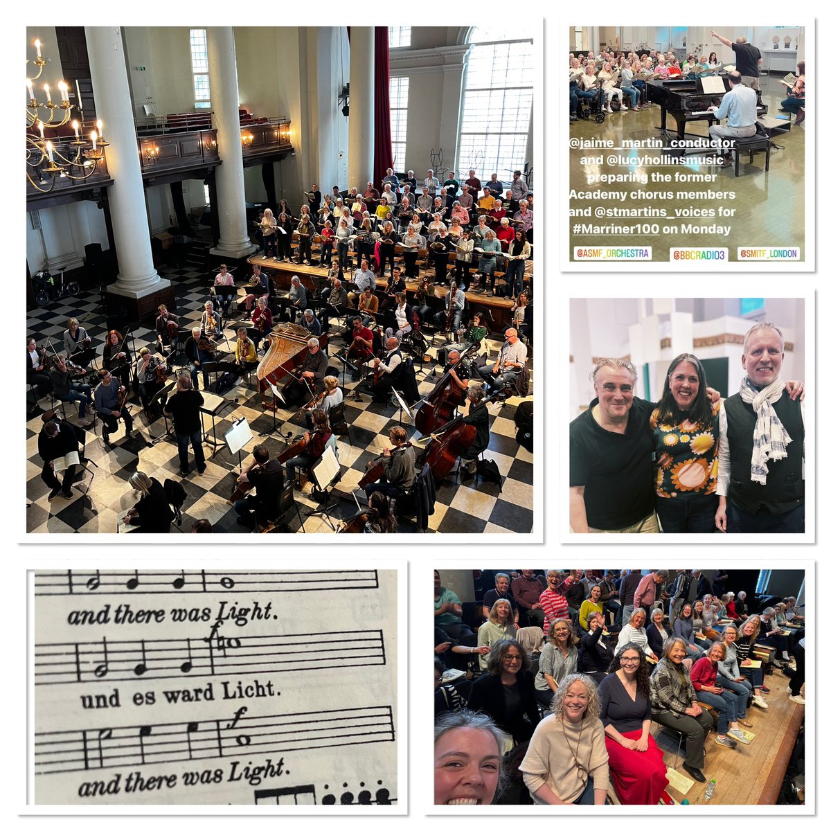 The @ASMForchestra Chorus has regrouped for a very special performance to mark Neville Marriner’s 100th birthday and it’s an absolute joy to be their chorus director for this fantastic project. Catch us tomorrow night @smitf_london @BBCRadio3 #HaydnCreation