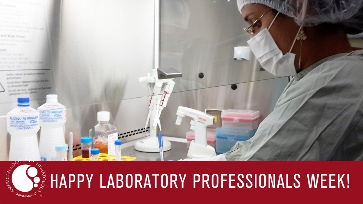 April 14-20 is Medical Laboratory Professionals Week 🔬 We hope you take some time this week to celebrate your resiliency, innovation, and significant contributions to our understanding of hematologic diseases. What do you love about working in a lab? #Labweek #TheFutureIsLab