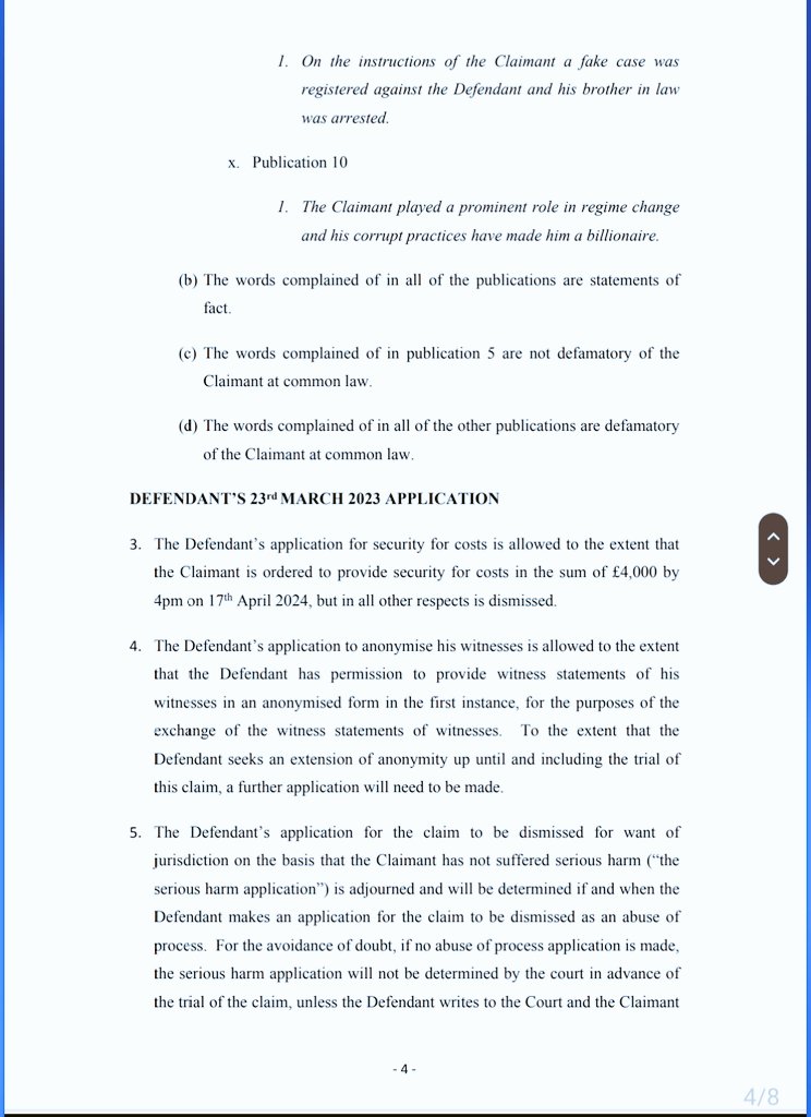 بھگوڑا عادل راجہ لندن کی عدالت میں جھوٹا ثابت ہوگیا ۔اس کا وکیل مہتاب عزیز عمران نیازی کا بھی وکیل ہے۔ اب جرمانہ ادا کرنے کے لئے( PTI)اس کے لئے فنڈز اکٹھے کرے گی ورنہ بھگوڑا عادل راجہ اپنا گھر یا گاڑی بیچ کر جرمانہ ادا کرے گا۔