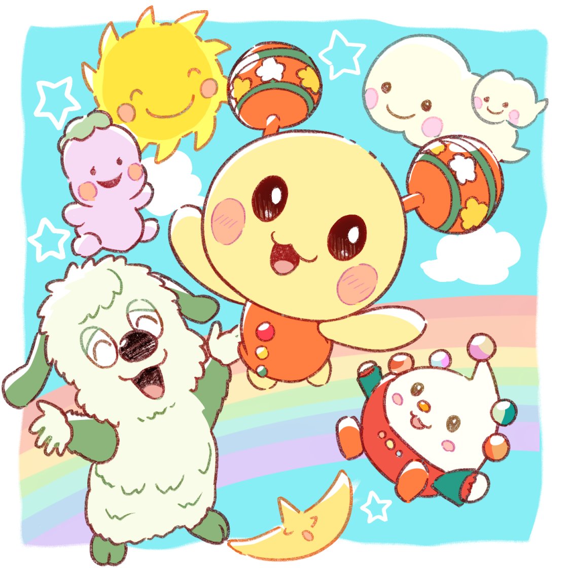 サトシ(アニポケ) ,ヒカリ(ポケモントレーナー) ,ゴウ(アニポケ) ,アイリス ,コジロウ(ポケモン) ,ムサシ(ポケモン) ,スイレン(トレーナー) ,リーリエ(ポケモン) ,マオ(トレーナー) ,ハルカ(ポケモントレーナー) ,ニャース ,カスミ(ポケモン) ,ピカチュウ ,セレナ(ポケモントレーナー) 「#一次創作作家のファンアート ここら辺お気に入り!あと黄色いキャラを滅茶苦茶描き」|美濃ぶち子👊ぶち破れ4月のイラスト