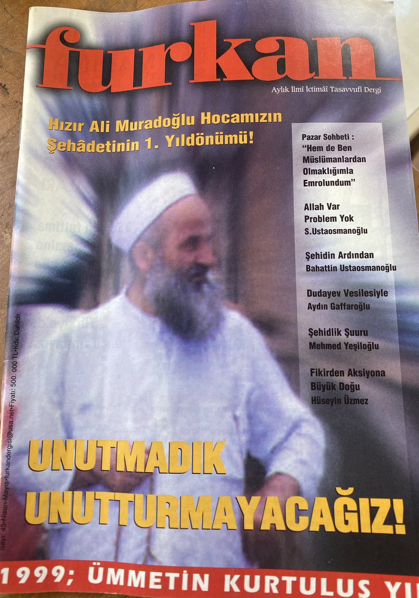 mechula_'s tweet image. 1999 yılının 14 Nisan günü-bugün- #Salih_Mirzabeyoğlu’nun tamamen hukuksuz şekilde açılmış mahkemesini “PROTESTO EDEREK” gitmemesine dair basın açıklaması. 

#FurkanDergisi. #İBDA #DevletDeğilÇete
