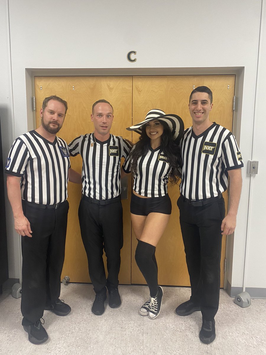 Miss NXT is a woman who wears many hats. 👸🏻 Yesterday was a reffing hat of course, as I helped to make sure there was no foul play in Venice, FL! Just another deed well done!