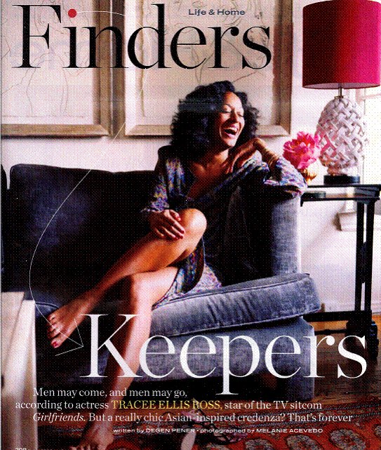 Tracee Ellis Ross’s home featured in InStyle Magazine (Feb, 2007).