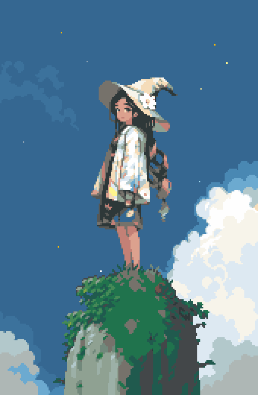 Oh, hi! #pixelart #ドット絵