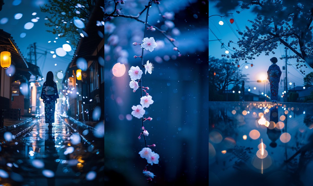 🌸 Sakura 🌸

Using a real photography as style reference, MJ produced the insanely beautiful sakura (cherry blossom) images. 🩷

The style reference image is in the reply.

Prompt share - A Night time photo taken by Leica M11, full body shot of a Japanese woman in kimono, Cherry