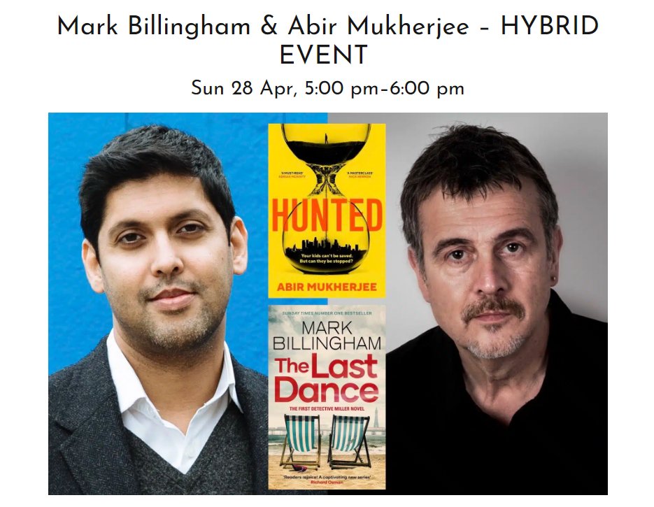 In two weeks - online or in person @Hudd_Lit_Fest @radiomukhers @MarkBillingham xx