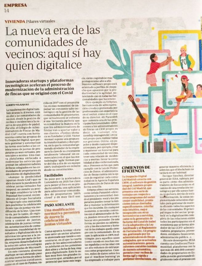 Hoy salimos en <a href="/abc_es/">ABC.es</a> como Colegio de Administradores de Fincas puntero en tecnologías para ayudar en la gestión de comunidades por parte de nuestros #AFColegiados