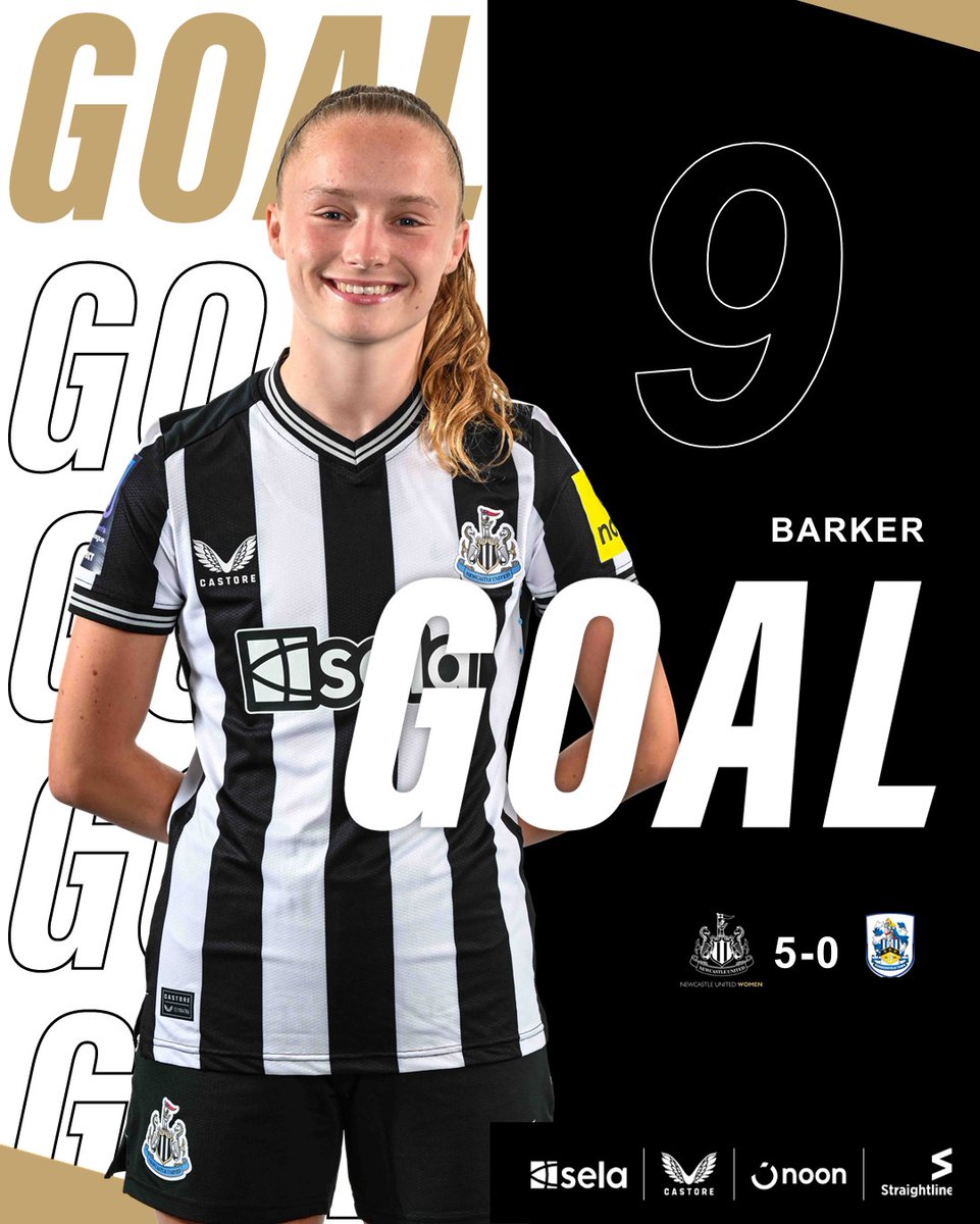 51' GOAL FOR NEWCASTLE! Katie Barker, stop that! What a strike! [5-0]