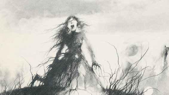 The art of Stephen Gammell was such a cool and imaginative introduction to horror