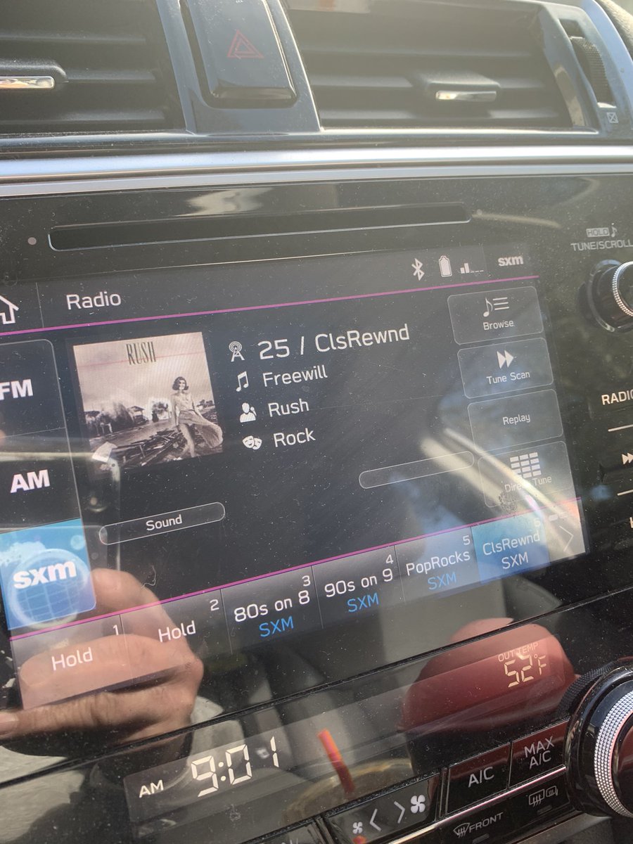 Can never go wrong, when you catch a Rush song on the Sirius XM channels!