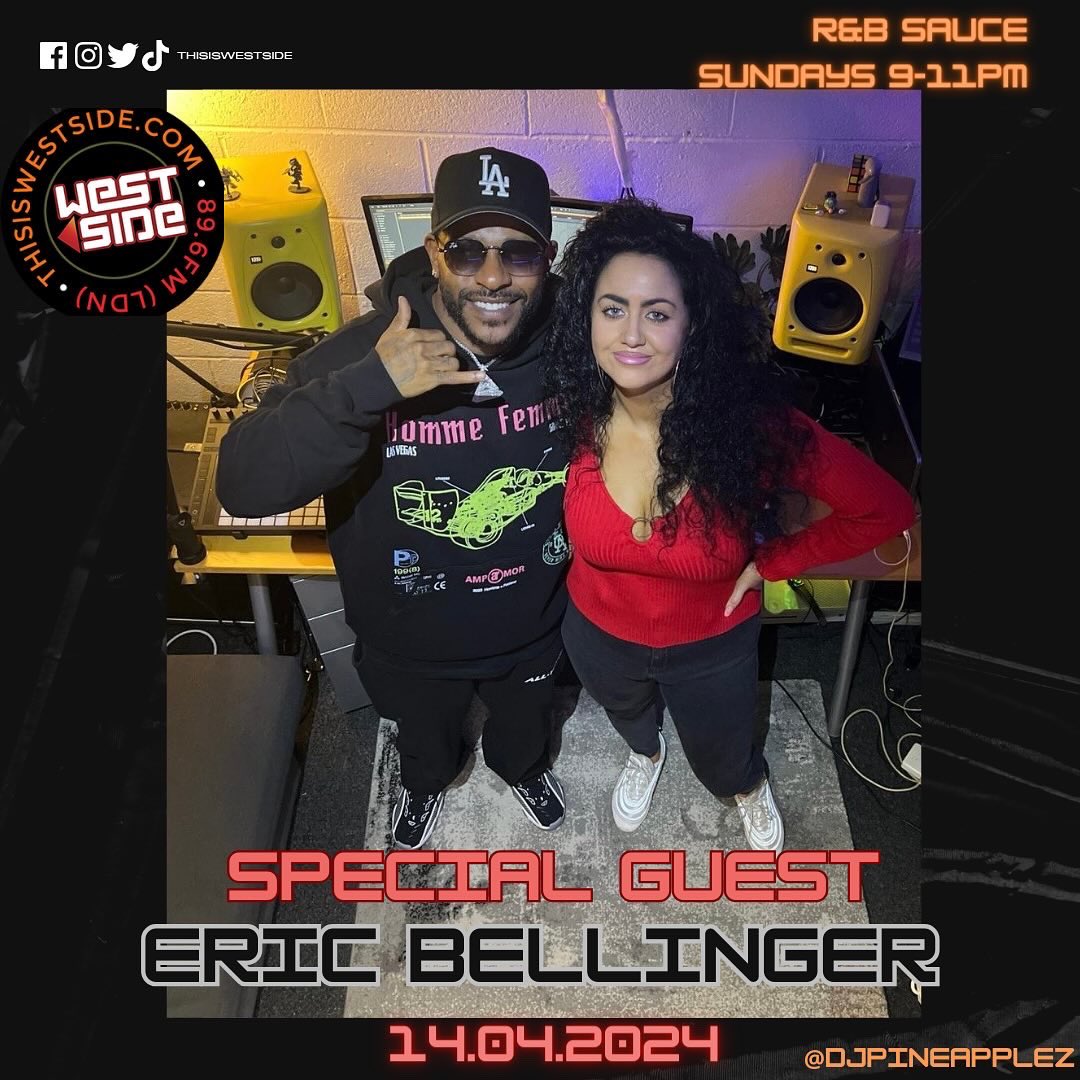 I’m back tonight with R&amp;B Sauce on <a href="/thisiswestside/">THIS IS WESTSIDE</a> from 9pm with the incredible Eric Bellinger we talk about

-The Rebirth 3
-Working with Chris Brown,Brandy and Beyonce
-Coming up with Victoria Monet,D’Mile and Lucky Daye
-Jagged Edge Influence