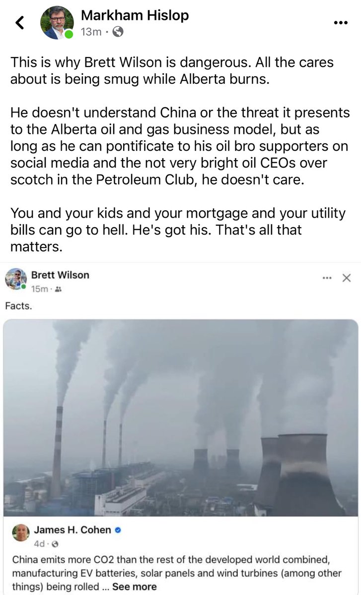 Hey ⁦@politicalham⁩ - am posting your disingenuous hypocrisy to draw attention to stupidity of folks like you - who are anti-Canada & its world class energy industry. If emissions are a global issue - then LNG is the solution. But if name calling me is the issue? Oh well.