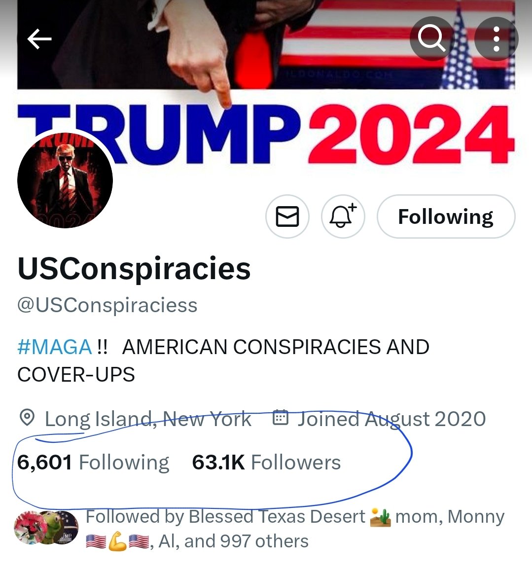 @USConspiraciess does the Ole follow and unfollow routine to pump n dump his followers. @MLilyjo