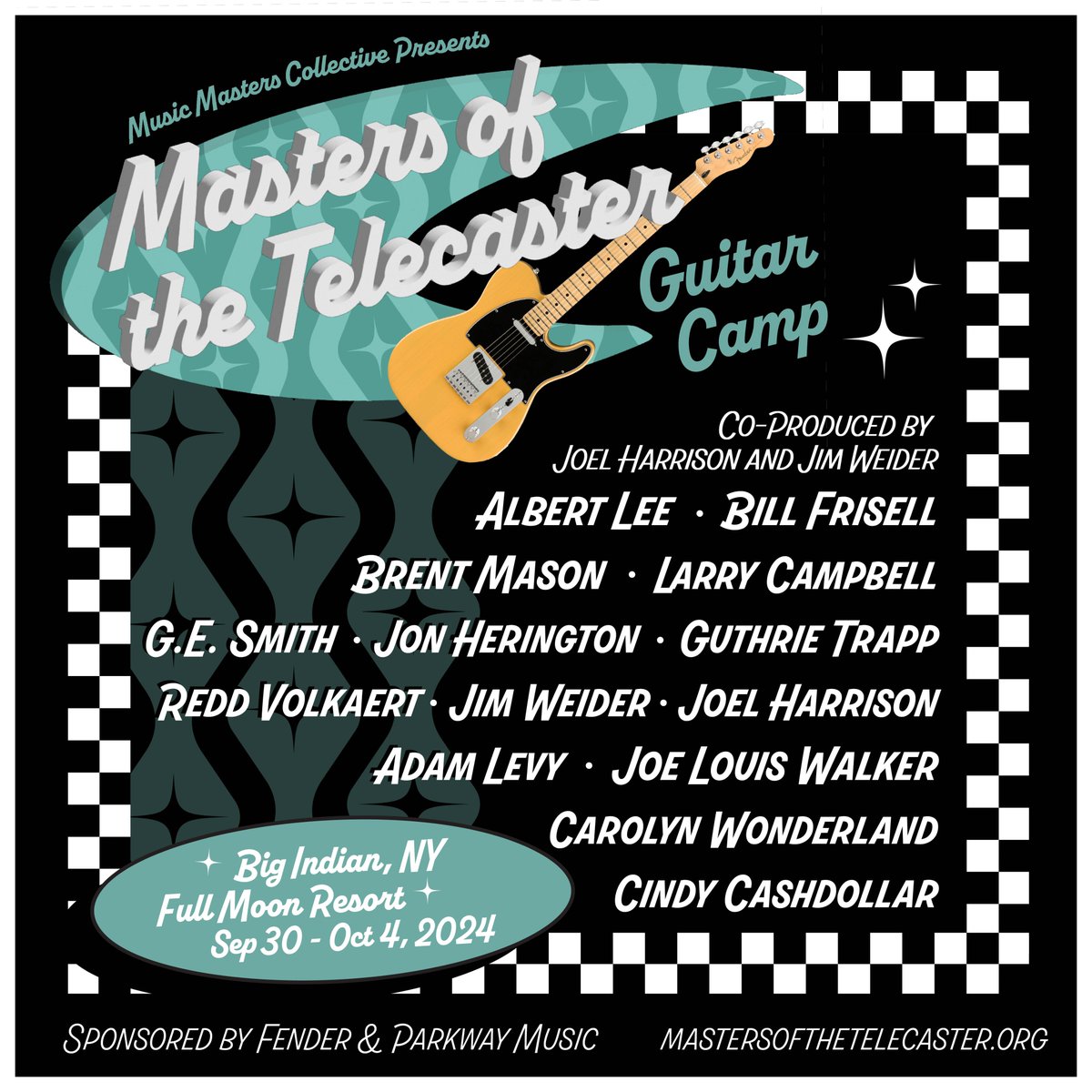 *NEW EVENT ALERT* I’m extremely proud to be joining this amazing panel of artists as we dive into the world of the Telecaster guitar in this 4-night, 5-day, all-inclusive music vacation. There will be master classes, interactive jam sessions, private performances, & so much more.