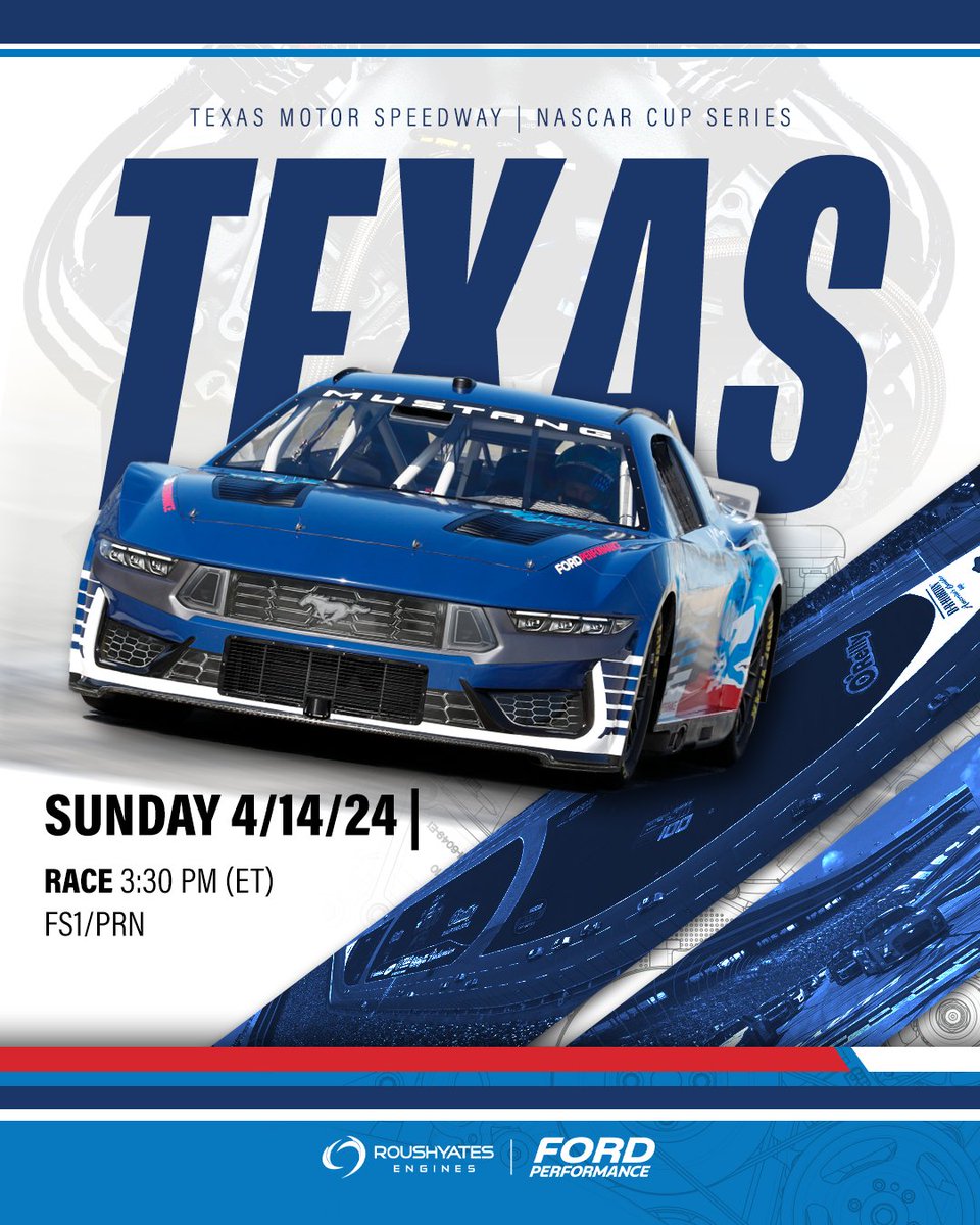 It's race day from Texas! @NASCAR | @FordPerformance | @TXMotorSpeedway | #Autotraderechopark400