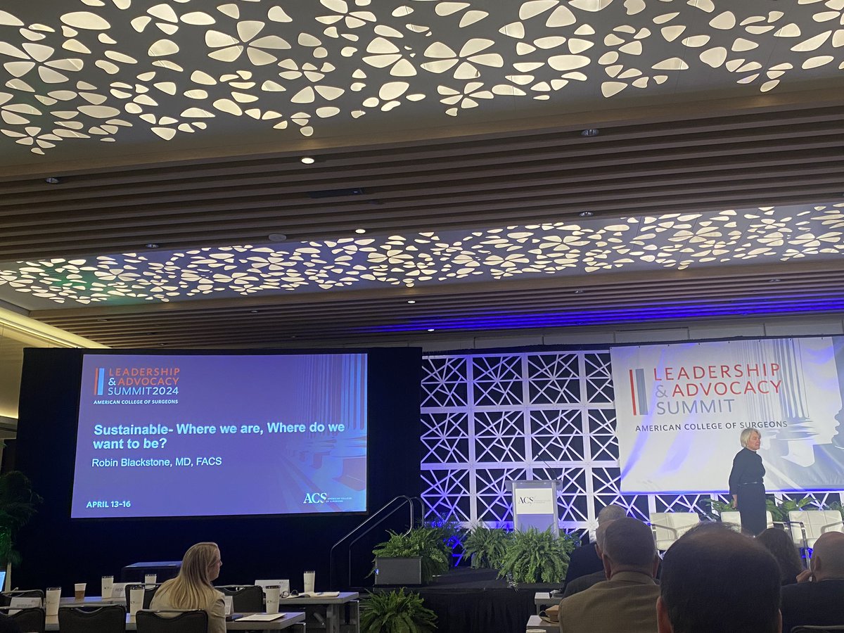 A sobering talk by Dr. Robin Blackstone at the @AmCollSurgeons Leadership and Advocacy Summit on sustainability in healthcare and medical waste - an underappreciated topic in medicine and quality. Our current patient - planet earth. 😳👏 #ACSLAS24