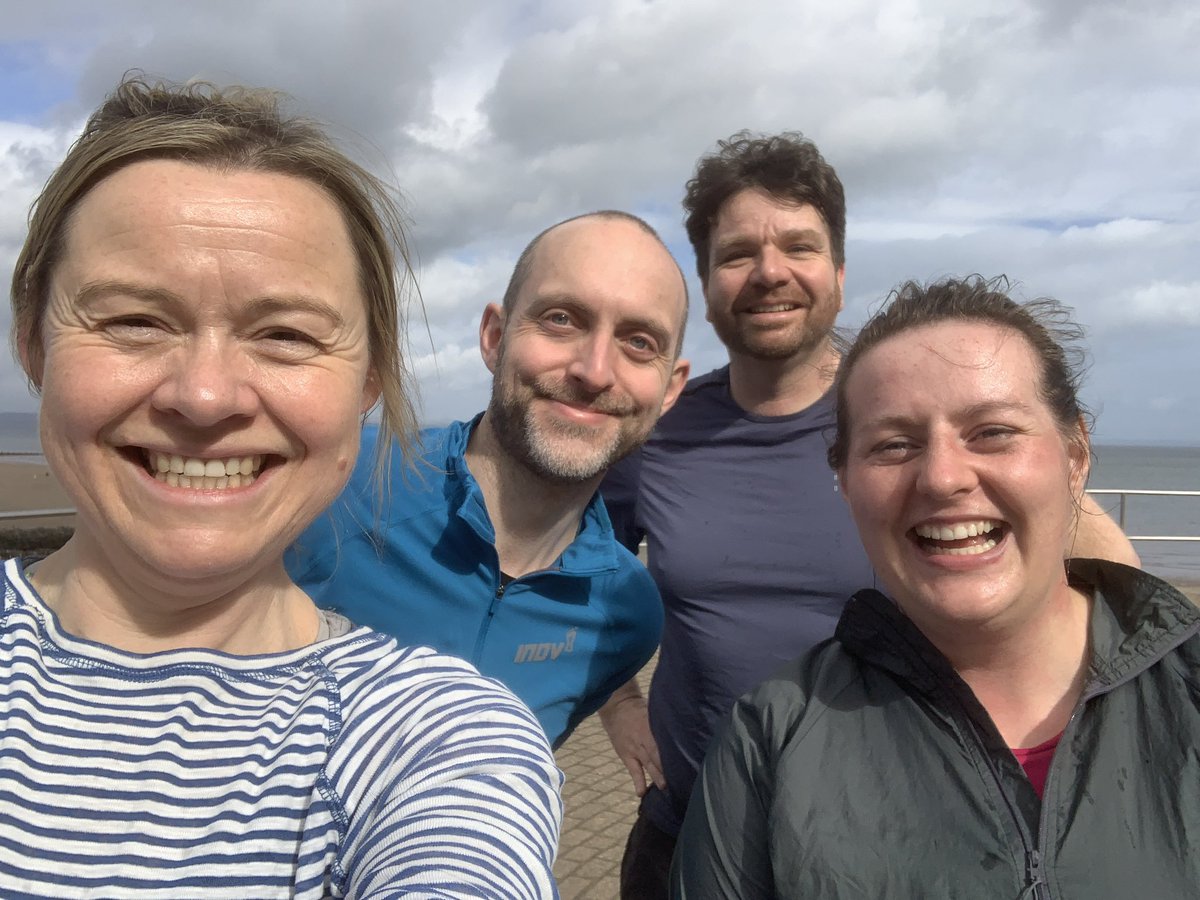 A huge thank you to @chriscarsewilso and the runners who joined him for a 5km run and readings from Fray here in Porty this morning. We’re so glad the sun was shining for you all! ☀️