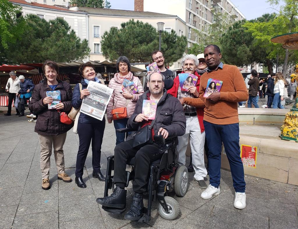 Plein d'enthousiasme ce matin au marché de la Réunion #Paris20 pour échanger avec les habitant·e·s sur les élections européennes. Notre liste #UnionPopulaire est celle qui est la plus claire pour une Europe de la Paix et contre une Europe austéritaire.