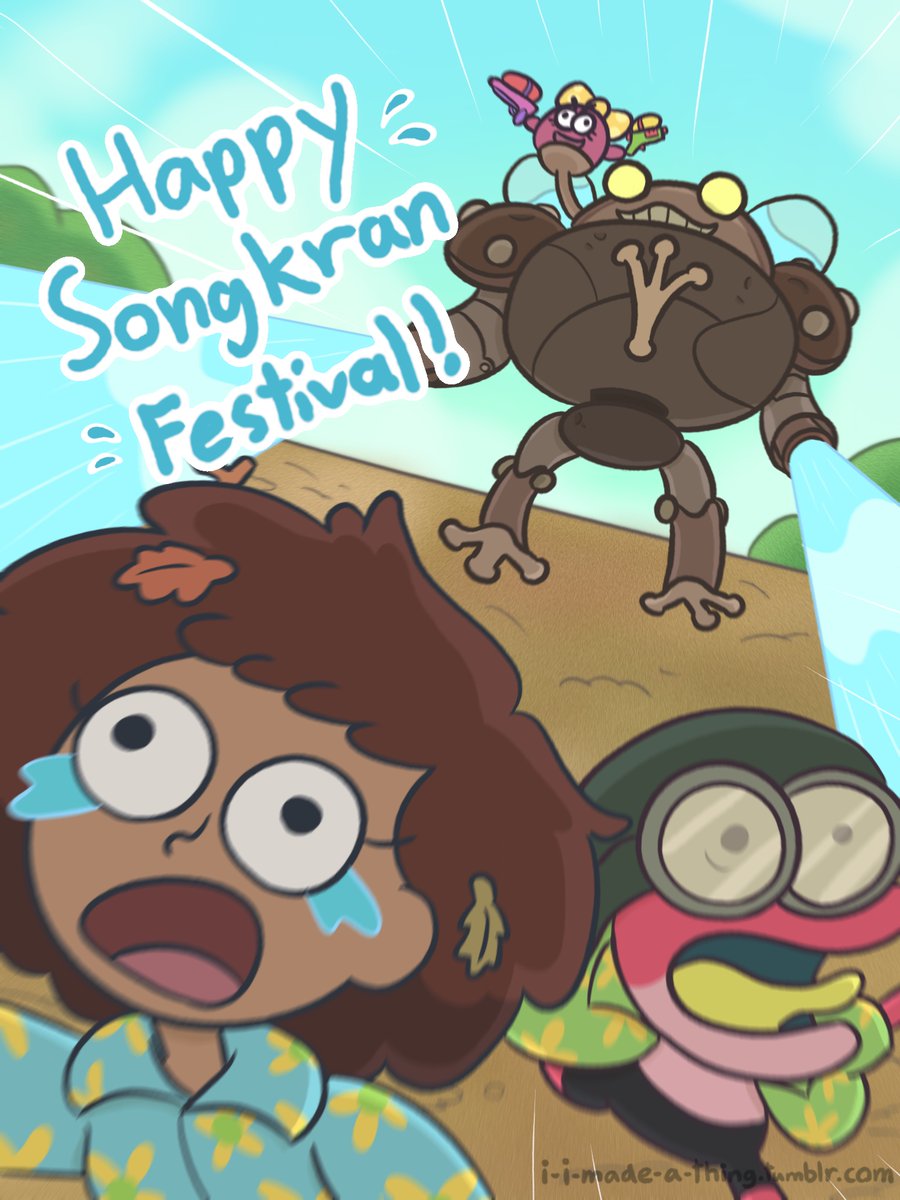 Happy Songkran Festival #Amphibia #amphibiafanart