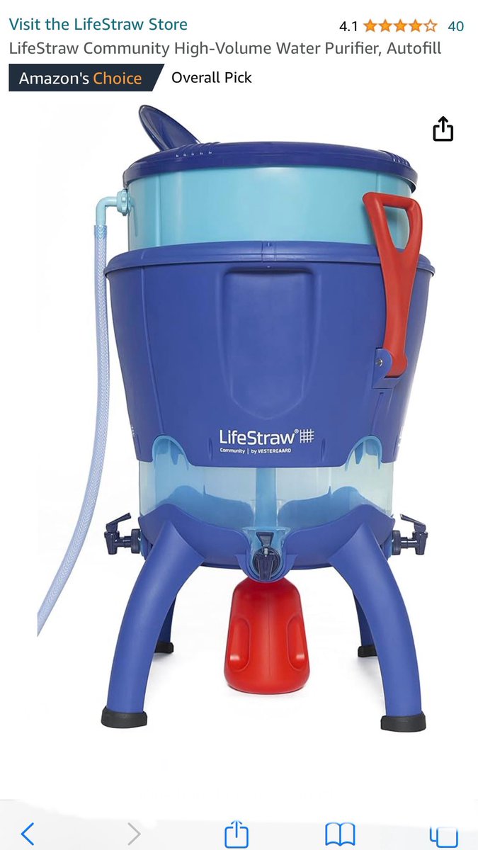 amzn.to/49Er8eC
☝️
Some of you have been asking for a recommendation on a large family sized water filter @LifeStraw has a one they call “Community”
Check out my amazon affiliate link here (I earn a small commission which helps me fund future giveaways)
#waterfilter