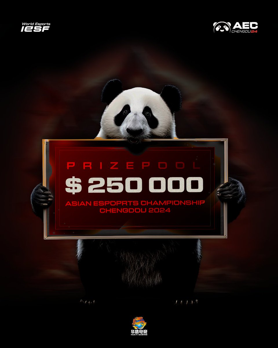 The Official IESF Asia Esports Championship 2024 PRIZE POOL 🔥

The Asia Regional Qualifiers will hold a staggering $250,000 prize pool! 🇨🇳

3/? 🫣

How much more have we got for this year?

#IESF #WorldEsports #AEC24