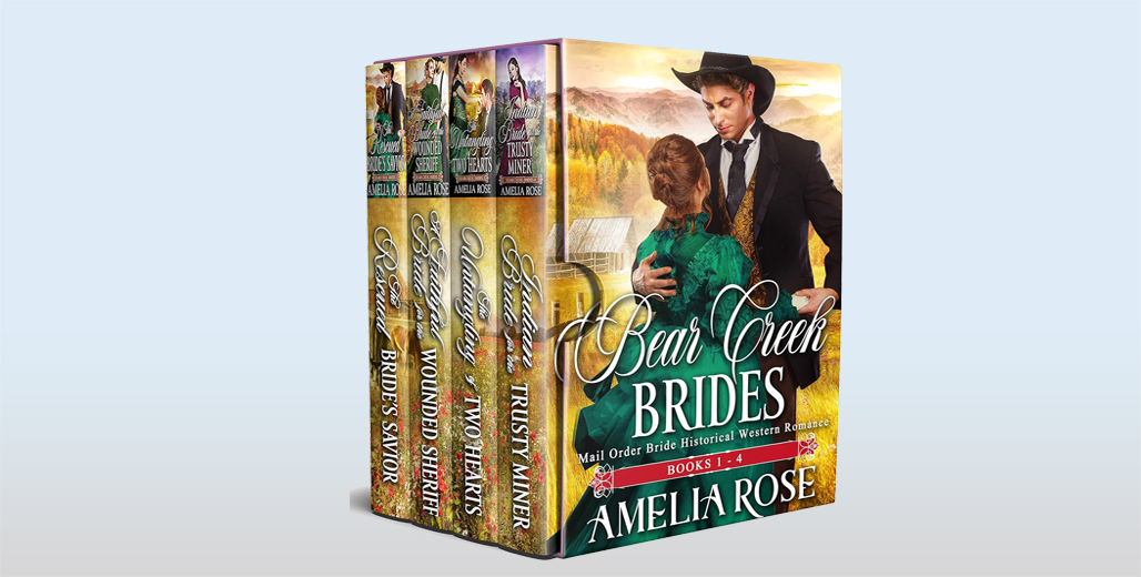 eBookDeals_US's tweet image. RT if you like our #HistoricalRomance #HistoricalFiction #BoxedSet #kindle #eBookDeal! #FreeBook! &quot;Bear Creek Brides: Books 1-4&quot; by Amelia Rose @freekindlebooks ow.ly/zYiN50RfKsk